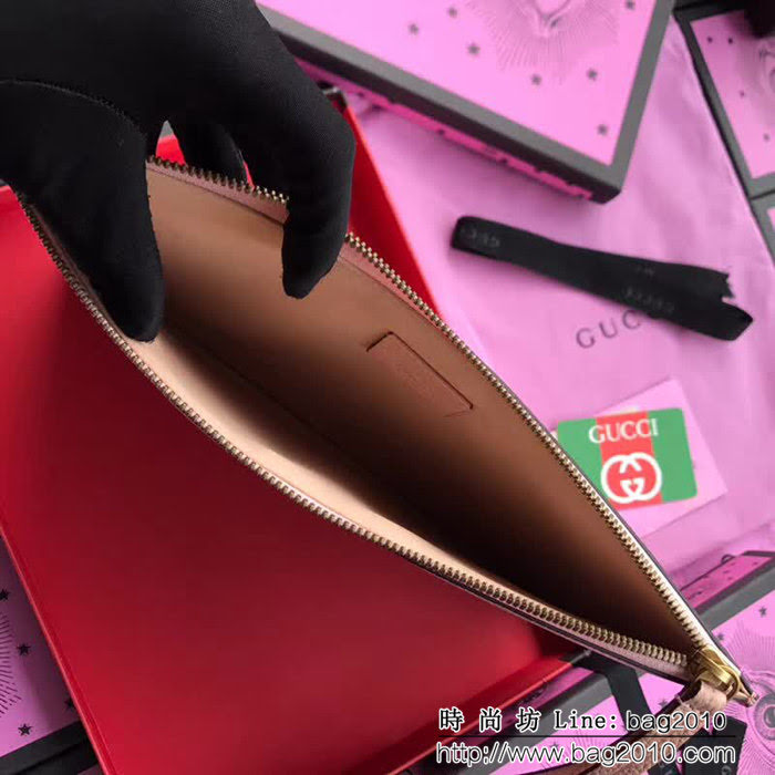 GUCCI古馳 歐洲正品原單 鑲鑽蝴蝶 女士手包 499360 裸全皮 WTG1532